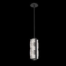 Hammerton LAB0087-01-MB-TE-001-L2 - Tessera Pendant-Matte Black-Tetro Cast Glass