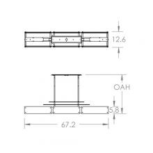 Hammerton PLB0026-0F-BS-IW-001-L1 - Urban Loft Parallel Linear -67-Inch (LED)