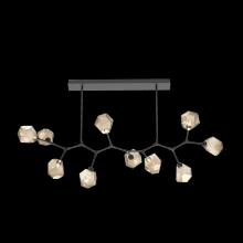 Hammerton PLB0039-BC-MB-B-001-L3 - Gem 10pc Branch-Matte Black-Bronze Blown Glass Gem