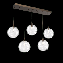 Hammerton PLB0047-05-FB-OC-C01-E2 - Terra Linear 5pc Multi-Pendant