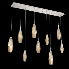 Hammerton PLB0049-09-BS-RB-C01-L3 - Aalto Linear 9pc Multi-Pendant