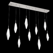 Hammerton PLB0050-09-BS-CC-C01-L3 - Rock Crystal Linear 9pc Multi-Pendant