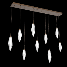 Hammerton PLB0050-09-FB-CC-C01-L3 - Rock Crystal Linear 9pc Multi-Pendant