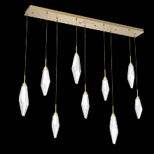 Hammerton PLB0050-09-GB-CC-C01-L3 - Rock Crystal Linear 9pc Multi-Pendant