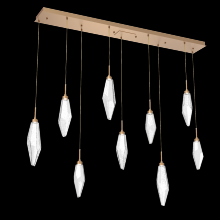 Hammerton PLB0050-09-NB-CC-C01-L3 - Rock Crystal Linear 9pc Multi-Pendant