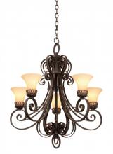 Kalco 5198CI/1479 - Mirabelle 5 Light Chandelier