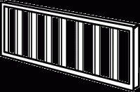 Juno SL40 - Louver, Clear For 40W Biax