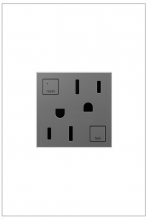 Legrand AGFTR2152M4 - adorne? 15A Tamper-Resistant Self-Test GFCI Outlet, Magnesium