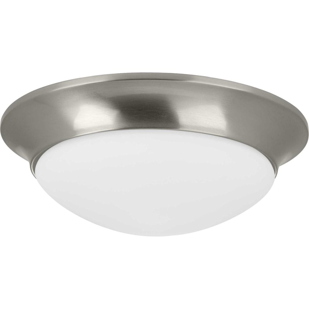 Two-Light 14" Etched Glass Flush Mount