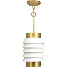 Progress P500194-160 - POINT DUMEÂ® byJeffrey Alan Marks for Progress Lighting Onshore Collection Brushed Brass Pendant