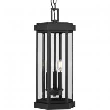 Progress P550132-031 - Ramsey Collection Textured Black Modern Farmhouse Outdoor Hanging Lantern