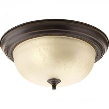Progress P3925-20EUL - Two-Light Dome Glass 13-1/4" Close-to-Ceiling