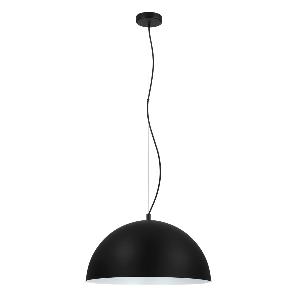 Rafaelino - Pendant Black Exterior White Interior finish 60W