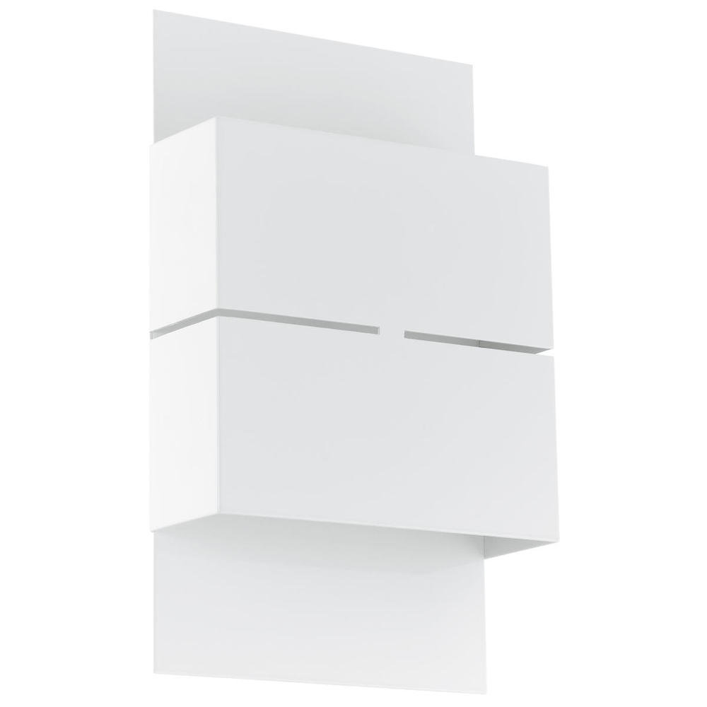 2x2.5 LED Outdoor Wall Light With White Finish