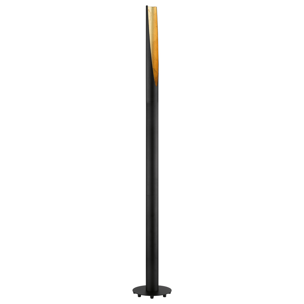 1x10W Floor Lamp With Matte Black & Gold Finish