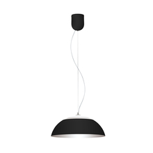 Eglo 202267A - 1x30W LED Pendant w/ Black Outer Finish & Silver Interior Finish