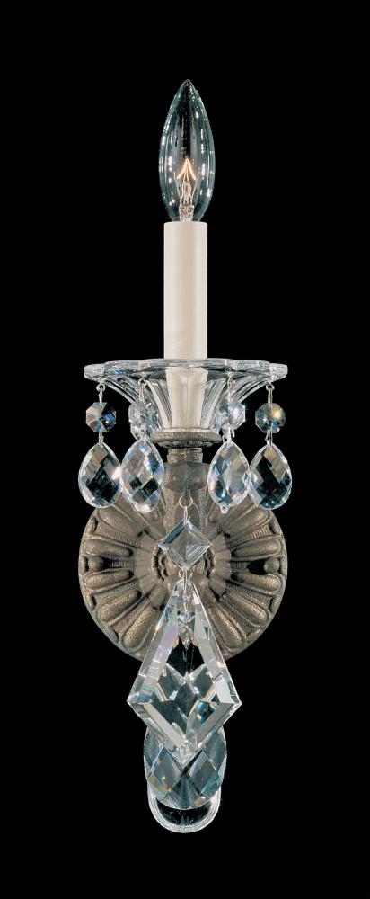 La Scala 1 Light 120V Wall Sconce in Heirloom Bronze with Clear Radiance Crystal