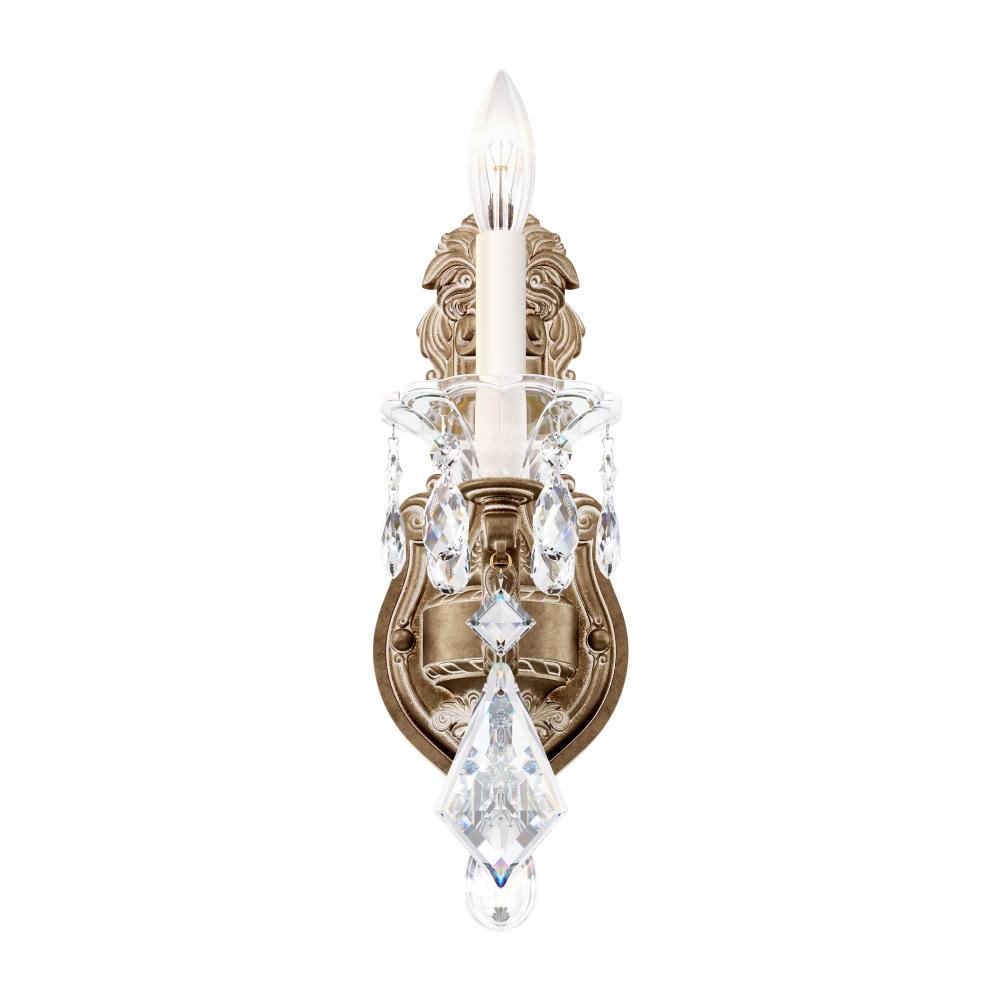 La Scala 1 Light 120V Wall Sconce in Heirloom Bronze with Clear Radiance Crystal