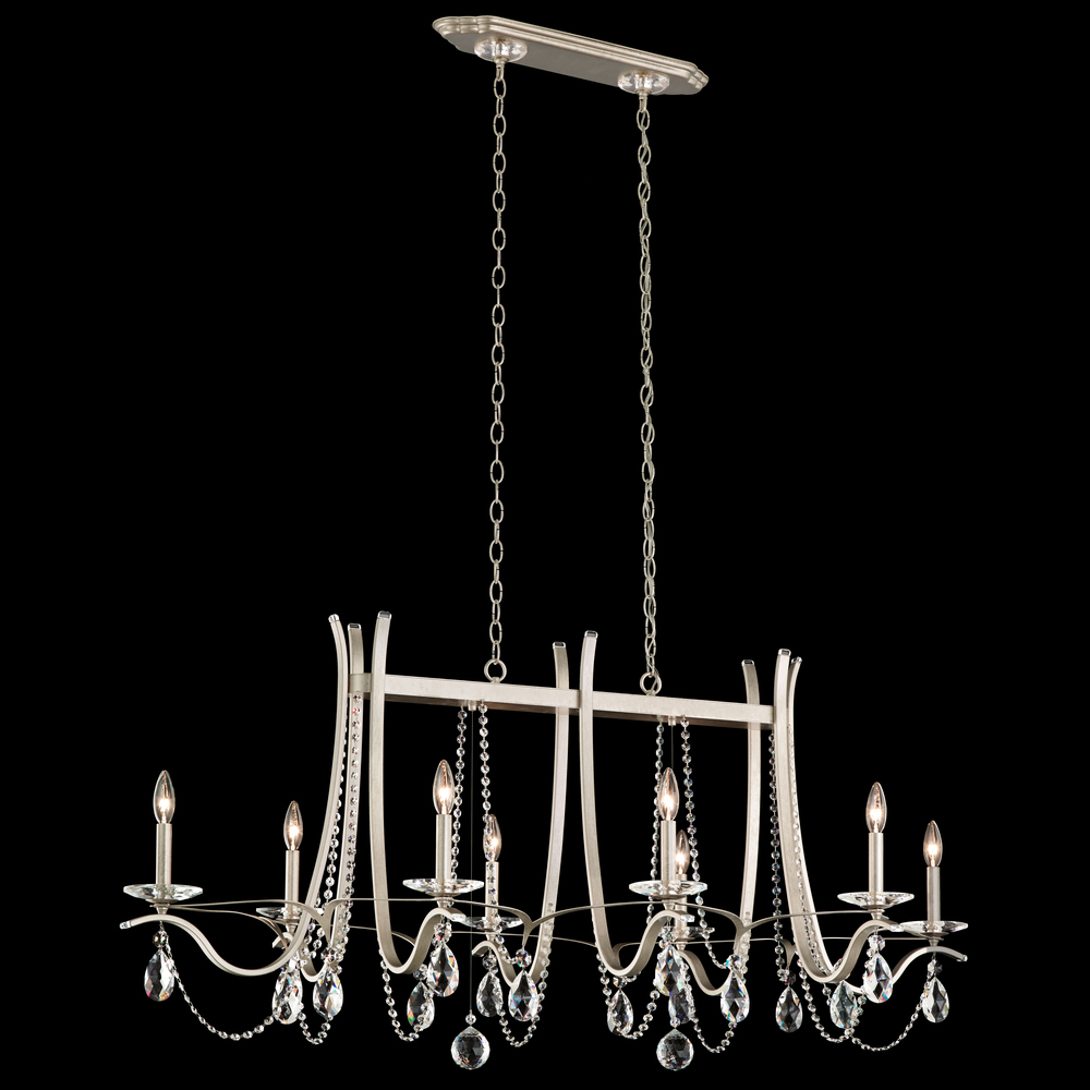 Vesca 8 Light 120V Chandelier in Heirloom Bronze with Heritage Handcut Crystal