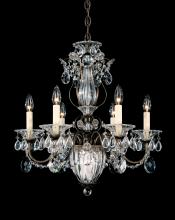 Schonbek 1870 1246-23 - Bagatelle 7 Light 120V Chandelier in Etruscan Gold with Heritage Handcut Crystal