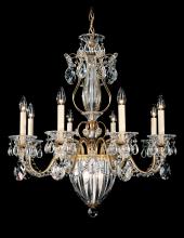 Schonbek 1870 1248-40 - Bagatelle 11 Light 120V Chandelier in Polished Silver with Heritage Handcut Crystal