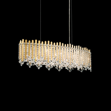 Schonbek 1870 MX8340N-401S - Chatter 12 Light 120V Linear Pendant in Polished Stainless Steel with Clear Crystals from Swarovsk