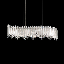 Schonbek 1870 MX8346N-401S - Chatter 7 Light 120V Linear Pendant in Polished Stainless Steel with Clear Crystals from Swarovski