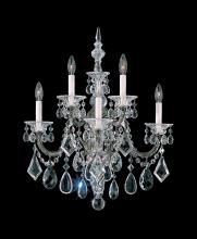 Schonbek 1870 5003-48R - La Scala 5 Light 120V Wall Sconce in Antique Silver with Clear Radiance Crystal