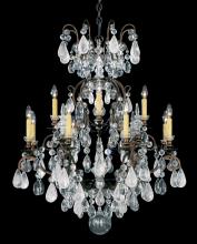 Schonbek 1870 3572-22AD - Renaissance Rock Crystal 13 Light 120V Chandelier in Heirloom Gold with Amethyst & Black Diamound