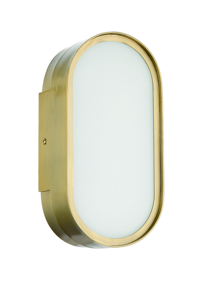 Melody 1 Light LED Wall Sconce in Satin Brass