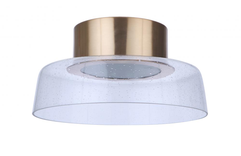 Centric 13.75" LED Flushmount in Satin Brass
