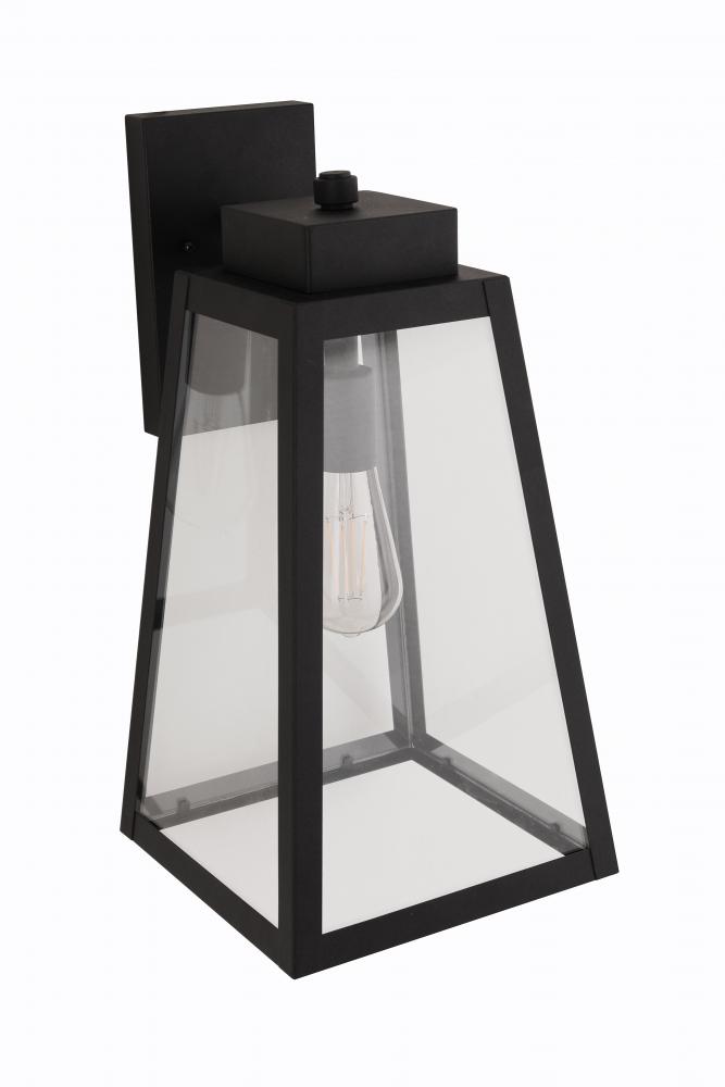 Sorano 1 Light 16.75" Outdoor Lantern in Textured Black