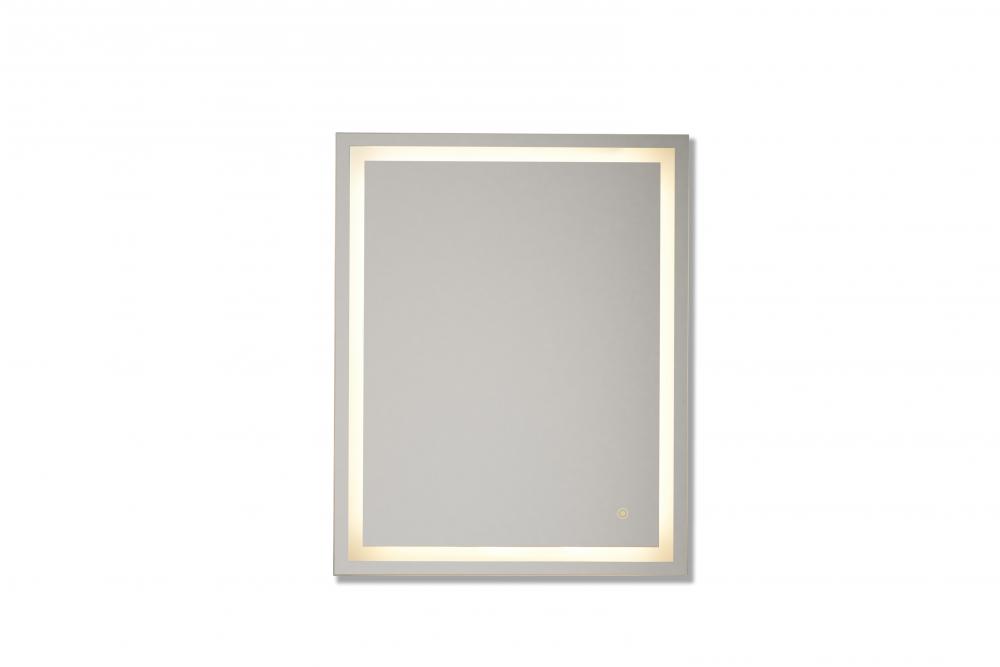 30" x 24" x 1.4" Rectangular LED Mirror, defogger & dimmer, 3000K