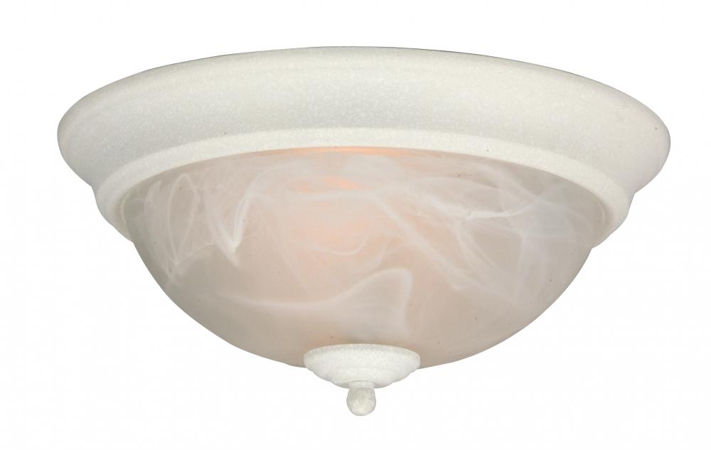 Textured White Bowl Flush Mount