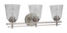 Craftmade 19624BNK3 - Drake 3 Light Vanity in Brushed Polished Nickel