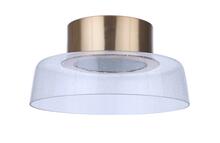 Craftmade 55182-SB-LED - Centric 13.75" LED Flushmount in Satin Brass