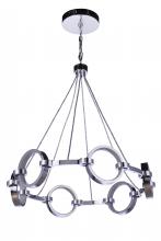 Craftmade 59326-CH-LED - Context 6 Light LED Chandelier in Chrome