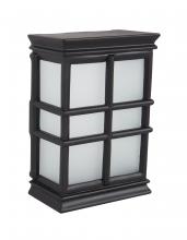 Craftmade CH1505-FB-WG - Hand-Carved Window Pane Chime in Flat Black w/ White Glass