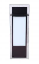 Craftmade ZA2512-SSMN-LED - Heights 1 Light Medium Outdoor LED Wall Lantern in Stainless Steel/Midnight