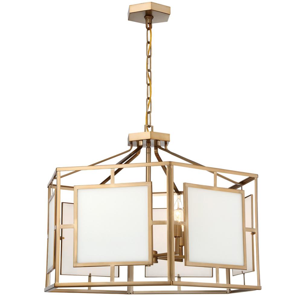 Libby Langdon for Crystorama Hillcrest 6 Light Vibrant Gold Chandelier