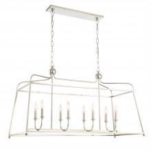 Crystorama 2249-PN_NOSHADE - Libby Langdon Sylvan 8 Light Polished Nickel Chandelier