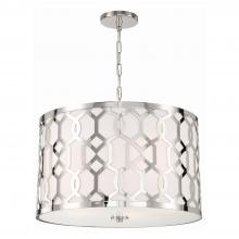 Crystorama 2266-PN - Libby Langdon for Crystorama Jennings 5 Light Polished Nickel Chandelier