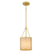 Quoizel STO1508BRG - Stoneland 1-Light Brushed Gold Mini Pendant