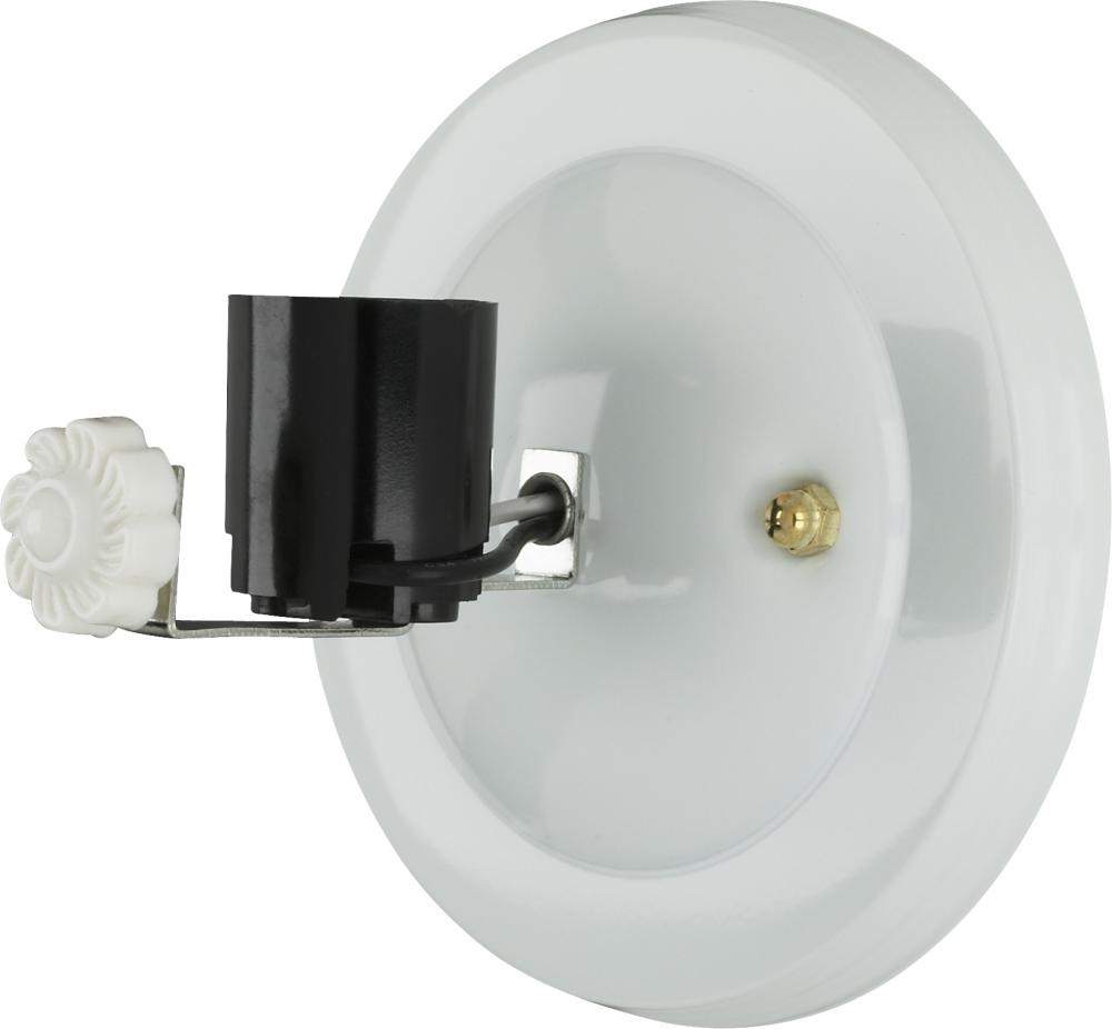 1-Light U-Channel Glass Holder; 1 Light For Use With 7" U-Bend Glass; Includes Hardware
