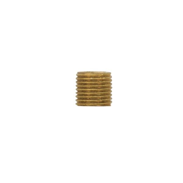 1/4 IP Solid Brass Nipple; Unfinished; 2-1/2" Length; 1/2" Wide