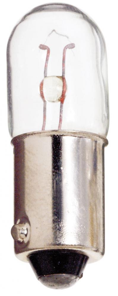 1.25 Watt miniature; T3 1/4; 3000 Average rated hours; Miniature Bayonet base; 2.5 Volt