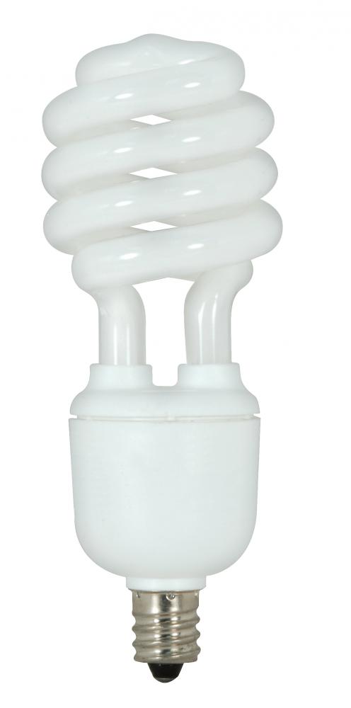 13 Watt; Mini Spiral Compact Fluorescent; 4100K; 82 CRI; Candelabra base; 120 Volt