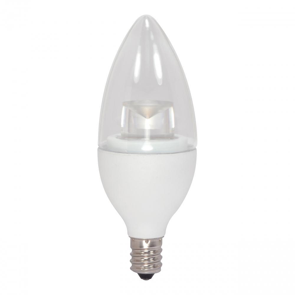 4.5 Watt; B11 LED; 2700K; Candelabra base; 120 Volt