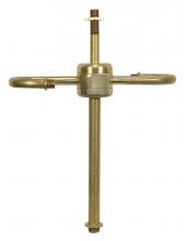 Satco Products Inc. 80/2507 - Medium Base Twin Keyless Solid Brass Cluster; Unfinished; 9-1/4" Overall Height; 7-1/2"
