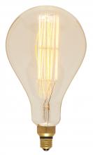 Satco Products Inc. S2433 - 60 Watt PS52 Incandescent vintage style; Amber; 2000 Average rated hours; Medium Base; 120 Volt